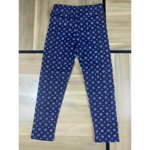 Uh!Oh Girls Leggings Size 6 Indigo D9‎ Patterned Kids Activewear